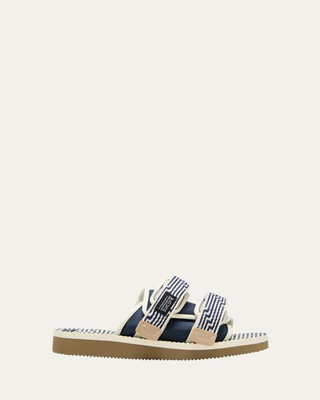 Moto Cab Woven Dual-Buckle Sandals